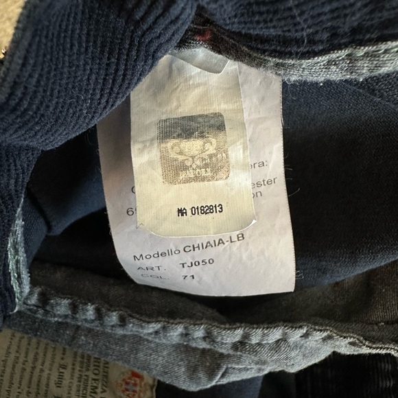 Luigi Borrelli Slim-Fit Navy Corduroy Cotton 5-Pocket Pants - Picture 8 of 12